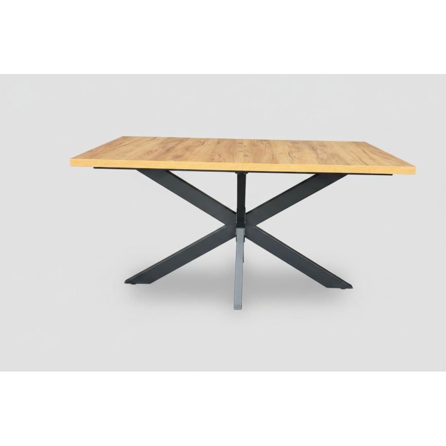 Extendable dining table SAMLE 150/190 x 80 cm Craft Oak/Black