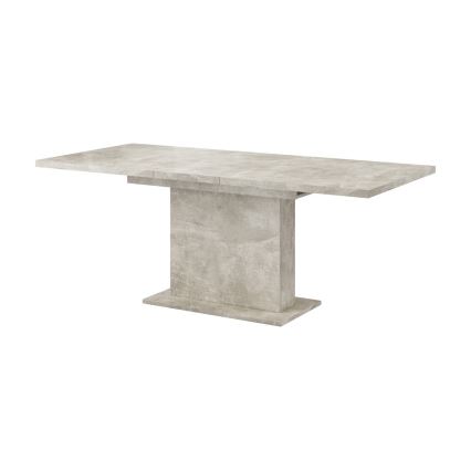 Extendable dining table STRAP, concrete grey
