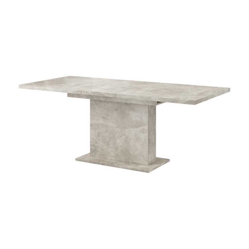 Extendable dining table STRAP, concrete grey