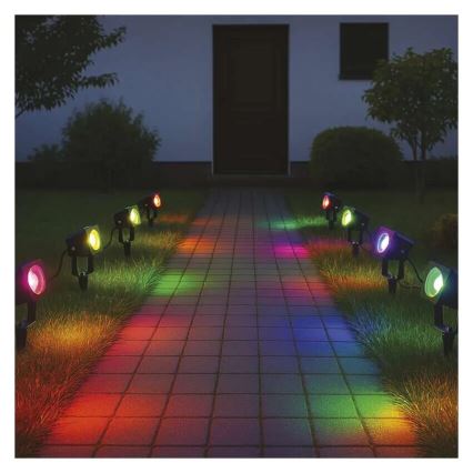 LED RGBIC Dimmable outdoor lamp GoSmart - extension LED/1,5W/230V 3000-6500K IP65 Wi-Fi Tuya