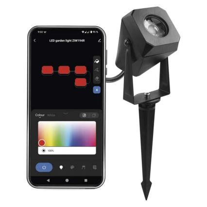 LED RGBIC Dimmable outdoor lamp GoSmart - extension LED/1,5W/230V 3000-6500K IP65 Wi-Fi Tuya