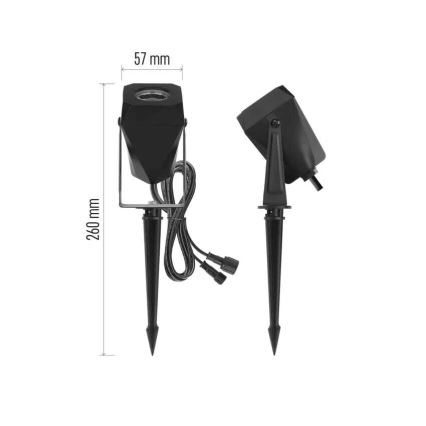 LED RGBIC Dimmable outdoor lamp GoSmart - extension LED/1,5W/230V 3000-6500K IP65 Wi-Fi Tuya