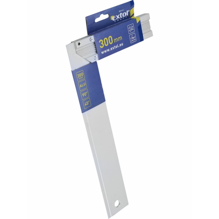 Extol - Aluminum try square 300 mm