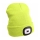 Extol - Beanie with 300 mAh USB-rechargeable headlamp, neon yellow, one size