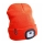 Extol - Beanie with Built-in Headlamp, 250 mAh USB-Rechargeable, Neon Orange, One Size