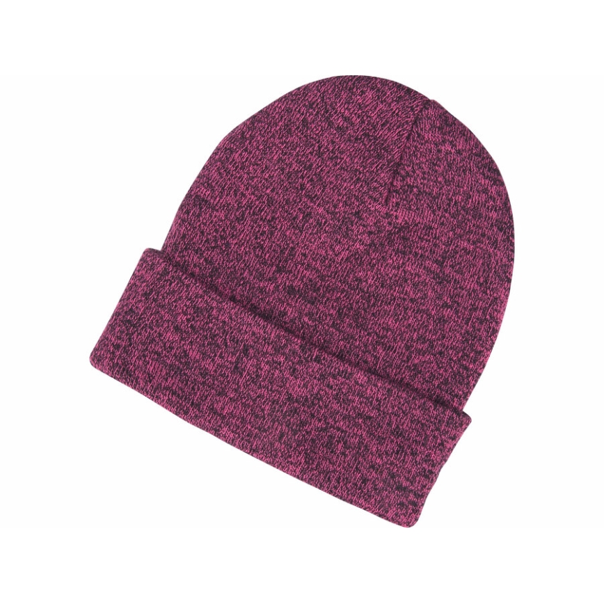 Extol - Beanie with built-in headlamp, USB-rechargeable 300 mAh battery, purple, one size (UNI)