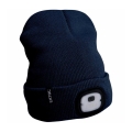 Extol - Beanie with Headlamp and 250 mAh USB-Rechargeable Battery, Blue, One Size