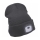 Extol - Beanie with integrated headlamp, USB-rechargeable 250 mAh battery, dark gray, size UNI