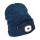 Extol - Beanie with USB-rechargeable 300 mAh headlamp, blue, one size