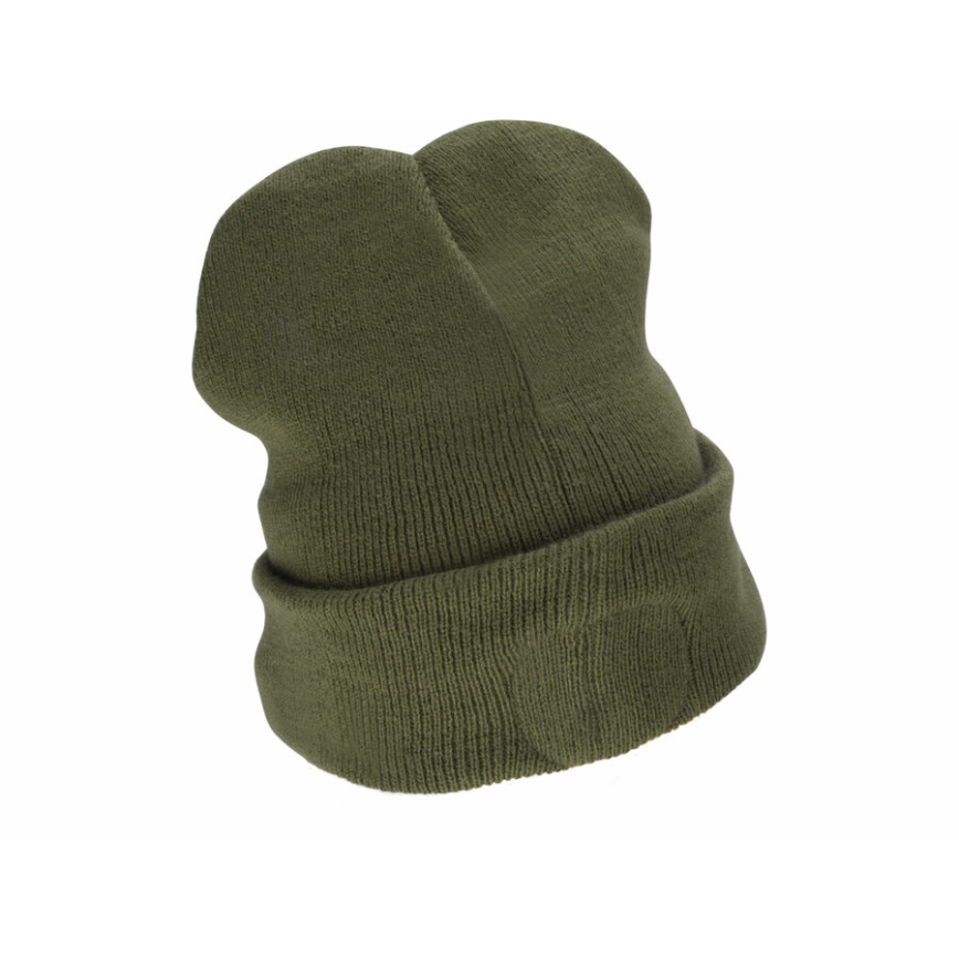 Extol - Beanie with Integrated USB-Rechargeable LED Headlamp (300 mAh), Neon Orange/Green, One Size (UNI)