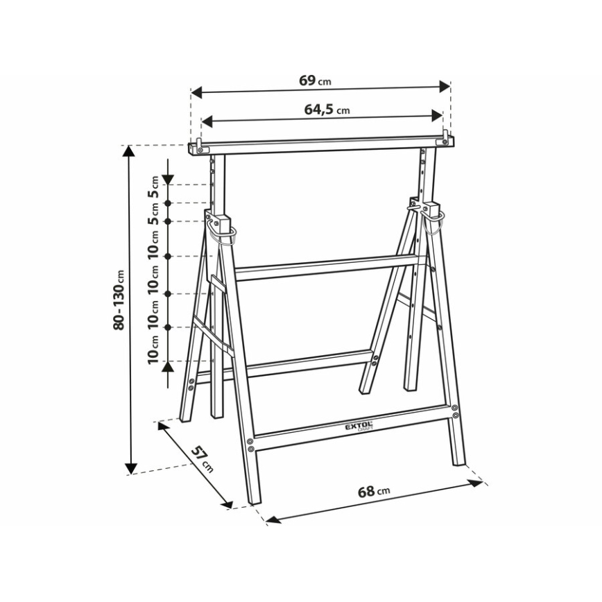 Extol - Construction support 800-1300 mm
