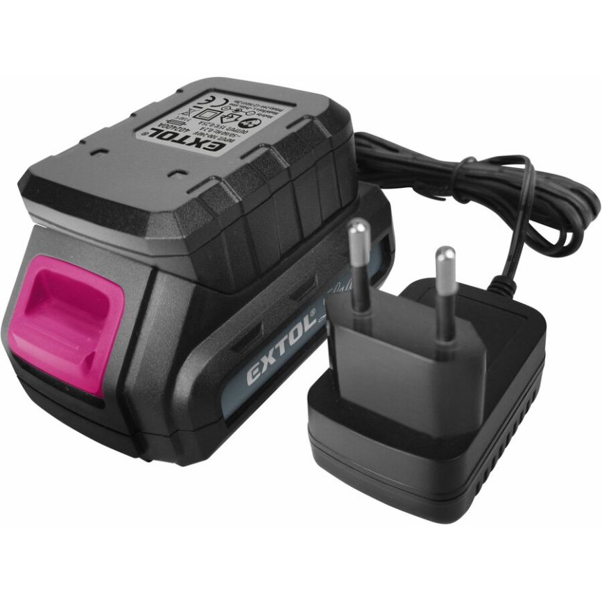 Extol - Cordless drilling screwdriver 1300 mAh 12V pink