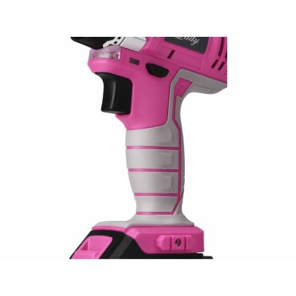 Extol - Cordless drilling screwdriver 1300 mAh 12V pink