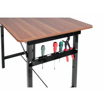 Extol - Folding Work Table 100x60 cm Brown/Black
