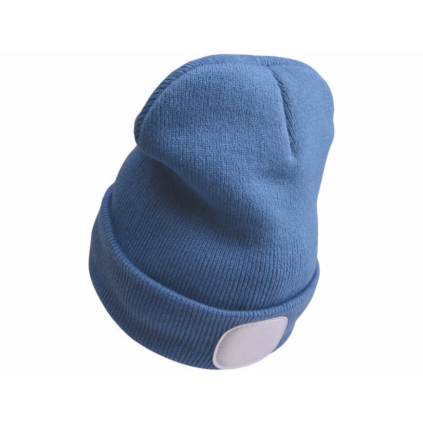 Extol - Hat with a headlamp and USB charging 300 mAh blue size UNI