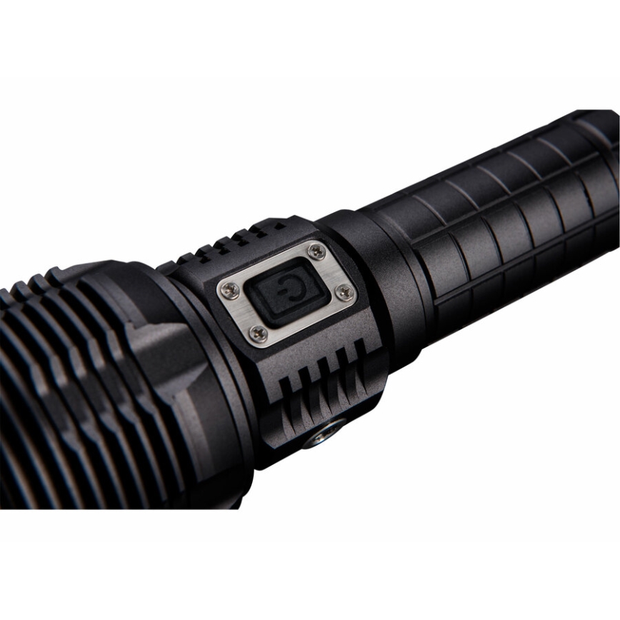 Extol - LED Dimmable rechargeable flashlight with a power bank LED/60W/10000 mAh 8000 lm IPX4 black