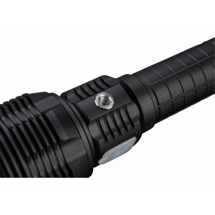 Extol - LED Dimmable rechargeable flashlight with a power bank LED/60W/10000 mAh 8000 lm IPX4 black