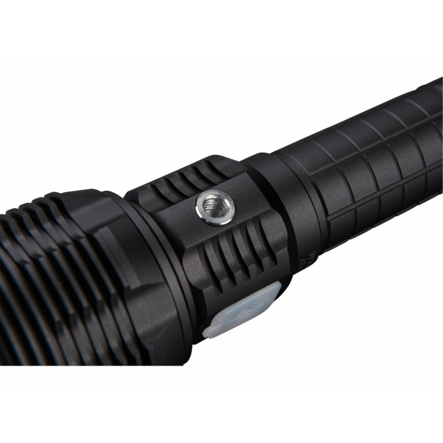 Extol - LED Dimmable rechargeable flashlight with a power bank LED/60W/10000 mAh 8000 lm IPX4 black