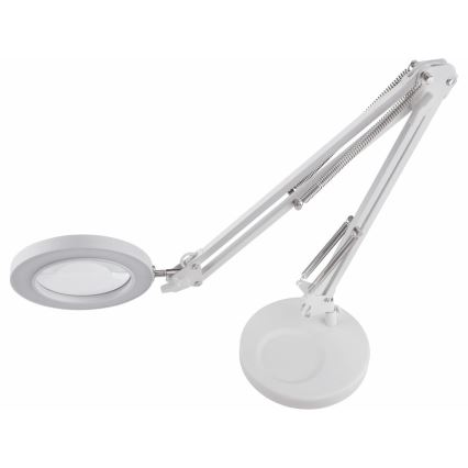 Extol - LED Dimmable table lamp with a magnifying glass LED/8W/5V 2900/4500/7500K white