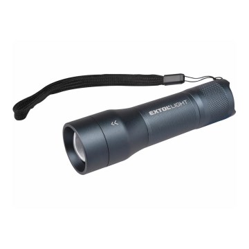 Extol - LED Flashlight LED/3xAAA IP54 anthracite