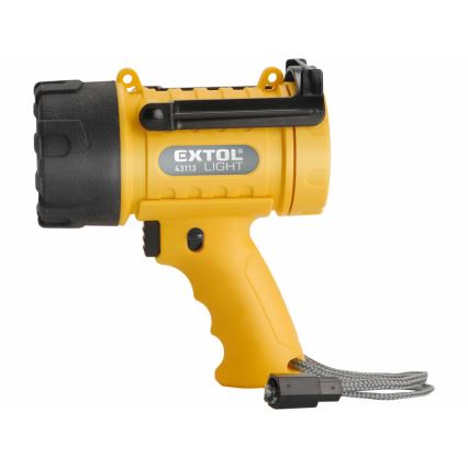 Extol - LED Flashlight LED/5W/4xAA IP67 yellow/black