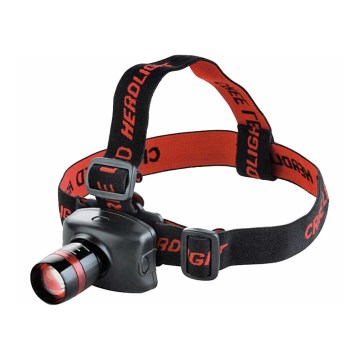 Extol - LED Headlamp LED/3W/3xAAA black/red