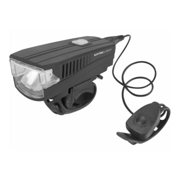 Extol - LED Rechargeable bicycle flashlight with a horn LED/5W/1200mAh/3,7V IPX4