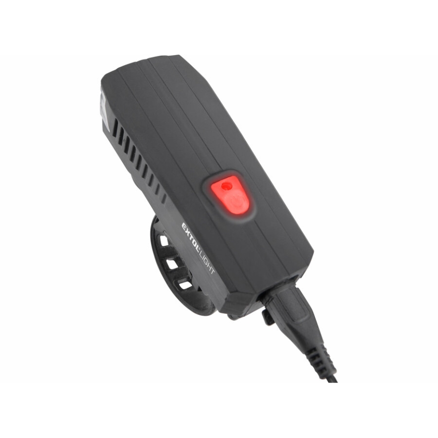 Extol - LED Rechargeable bicycle flashlight with a horn LED/5W/1200mAh/3,7V IPX4