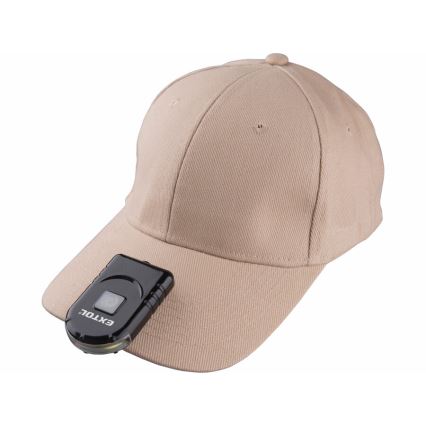 Extol - LED Rechargeable flashlight for cap with a clip LED/500 mAh