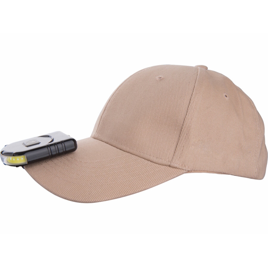 Extol - LED Rechargeable flashlight for cap with a clip LED/500 mAh