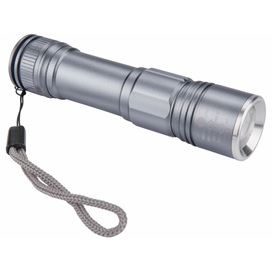Extol - LED Rechargeable flashlight LED/2000 mAh/3,7V matte chrome
