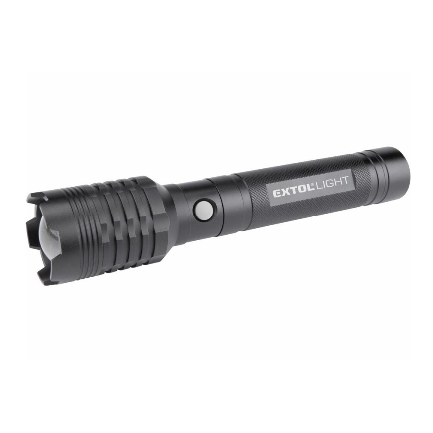 Extol - LED Rechargeable flashlight with a powebank LED/60W/4000 mAh/5V 4000 lm black