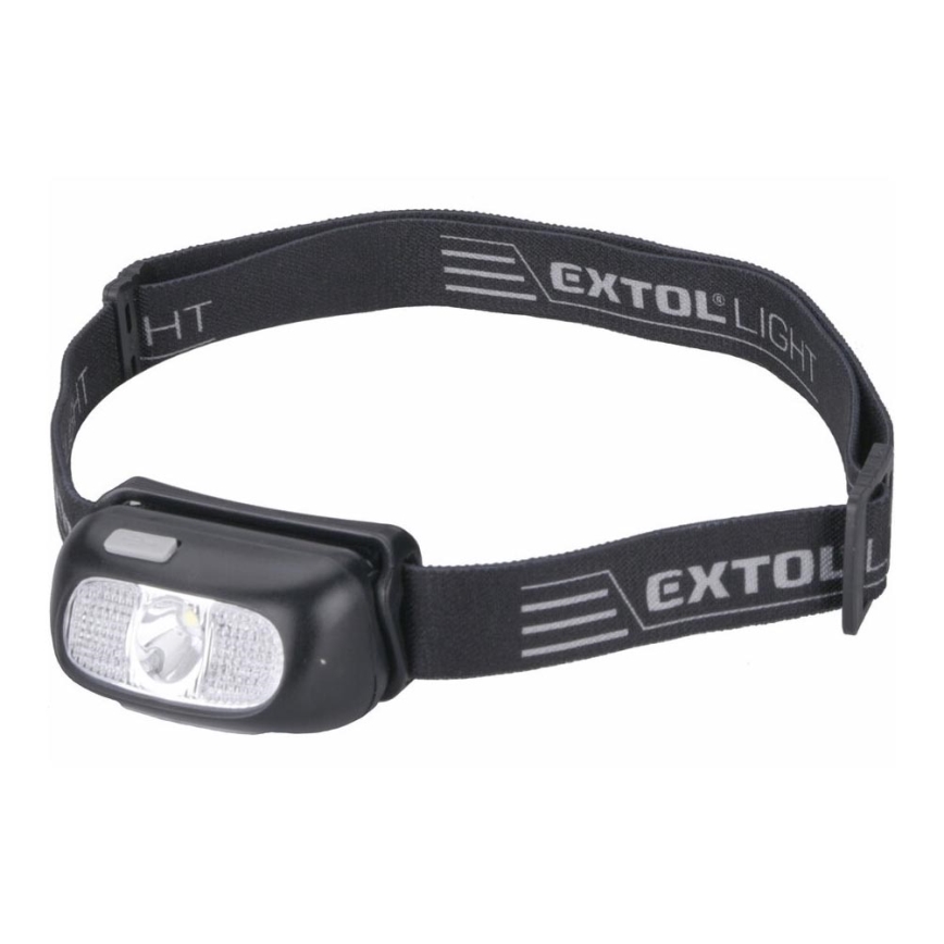 Extol - LED Rechargeable headlamp LED/5W/1000 mAh/3,7V IPX5 black