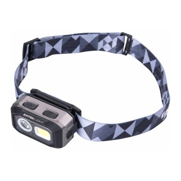 Extol - LED Rechargeable headlamp with sensor LED/1000 mAh/3,7V/3xAAA IPX4