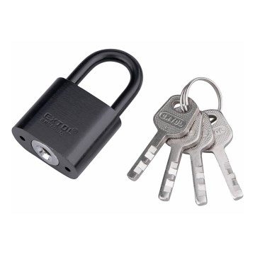 Extol - Metal padlock 30 mm black