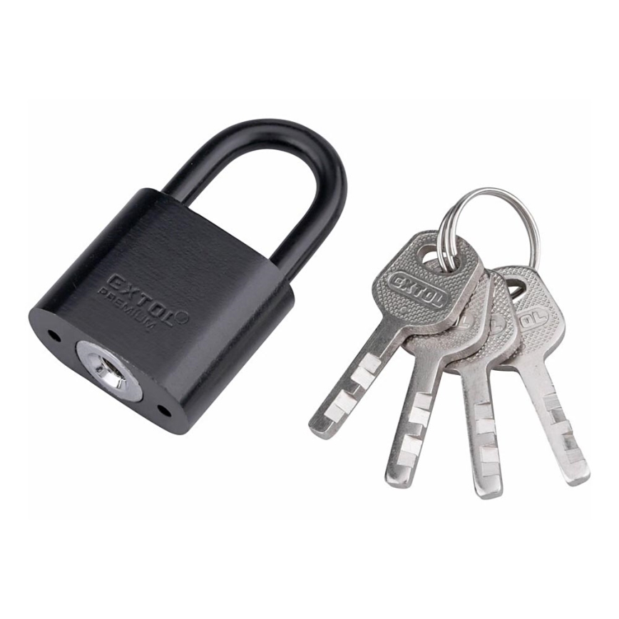 Extol - Metal padlock 30 mm black