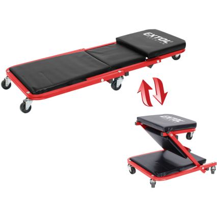 Extol Premium - 2-in-1 Rolling Assembly Creeper and Seat