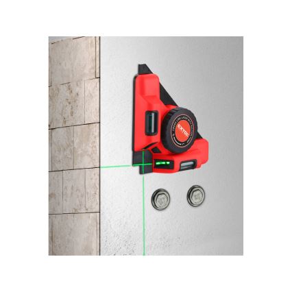 Extol Premium - 90° Laser Square with Electric Suction-Cup Module 5V/1000 mAh