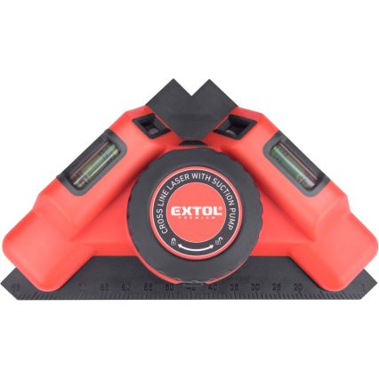 Extol Premium - 90° Laser Square with Electric Suction-Cup Module 5V/1000 mAh