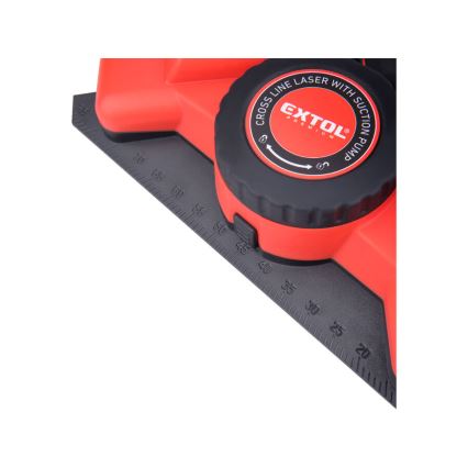 Extol Premium - 90° Laser Square with Electric Suction-Cup Module 5V/1000 mAh