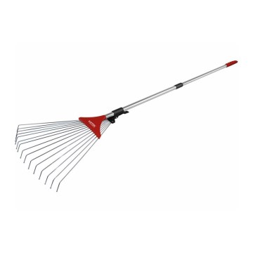 Extol Premium - Adjustable rake with telescopic handle 80-158 cm
