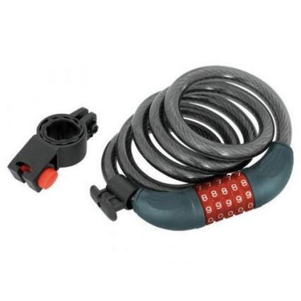 Extol Premium - Bicycle lock with cable 12x1200 mm and 5-digit combination