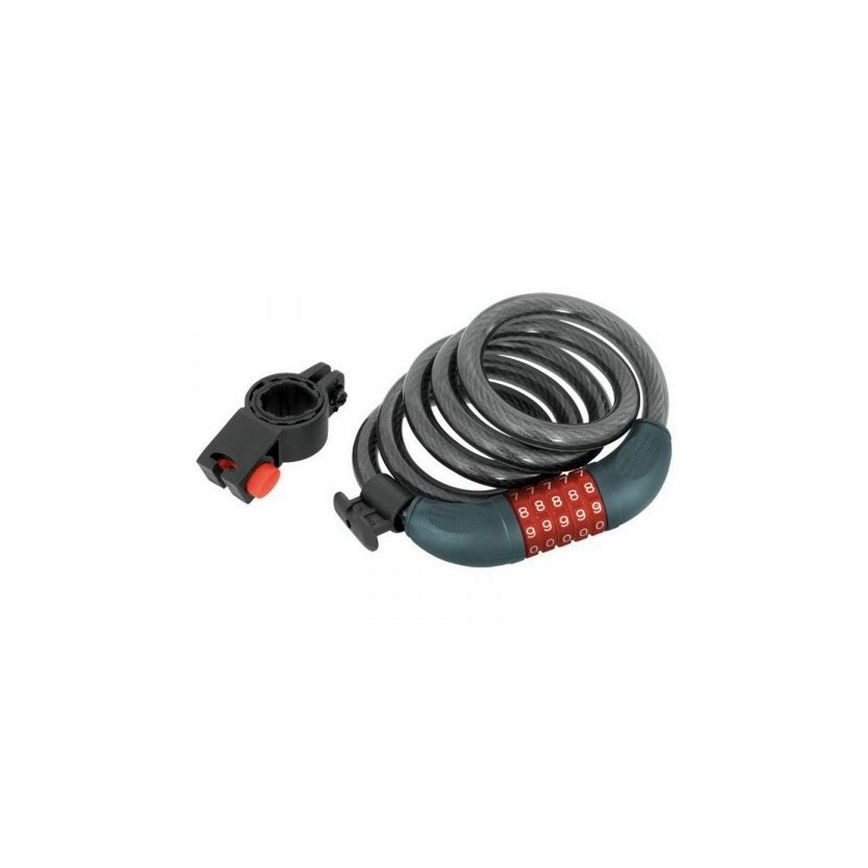 Extol Premium - Bike lock with a string 12x1200 mm and a four-digit code