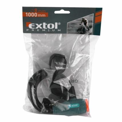 Extol Premium- Bike lock with a string 8x1000 mm