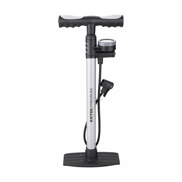 Extol Premium - Bike pump with manometer and drain valve