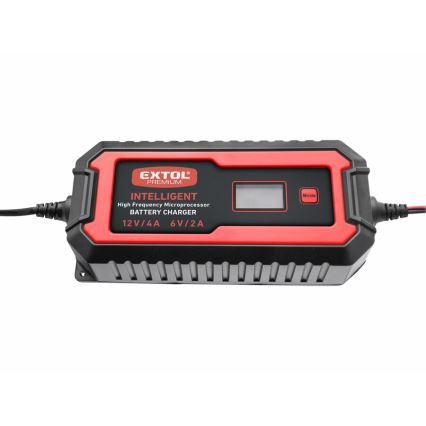 Extol Premium - Car battery charger 9-stage 6/12V 4A IP65