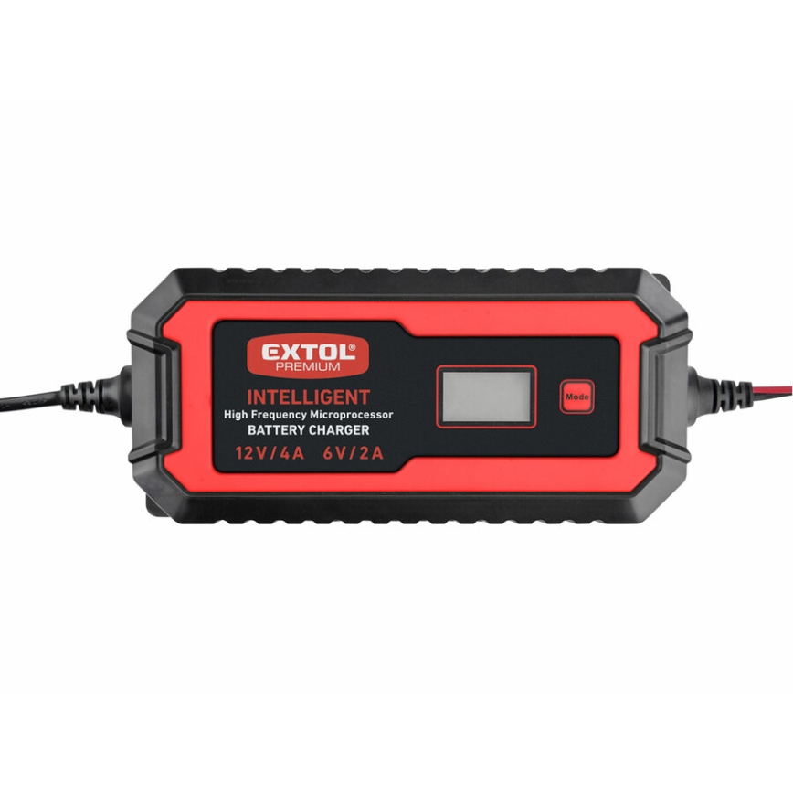 Extol Premium - Car battery charger 9-stage 6/12V 4A IP65
