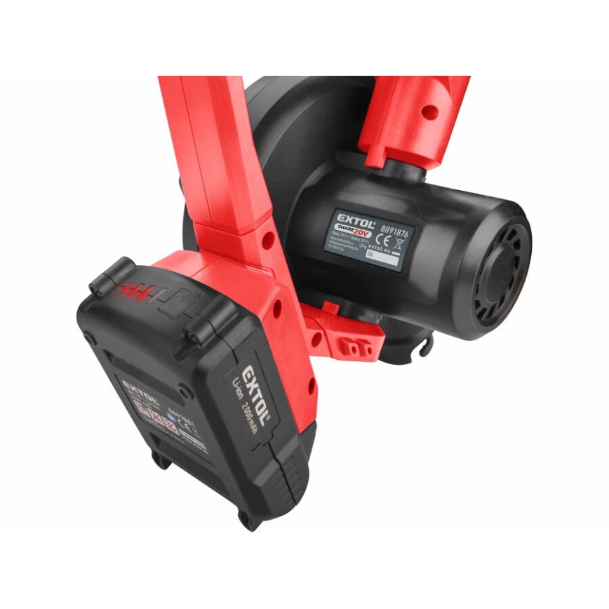 Extol Premium - Cordless blower 2in1 2000 mAh 20V