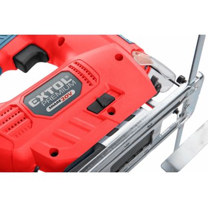 Extol Premium - Cordless jig saw with LED lighting 2000 mAh 20V