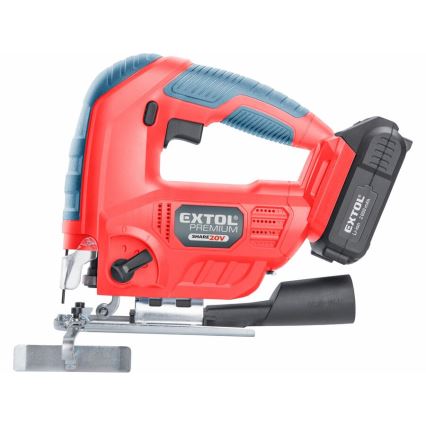 Extol Premium - Cordless jig saw with LED lighting 2000 mAh 20V